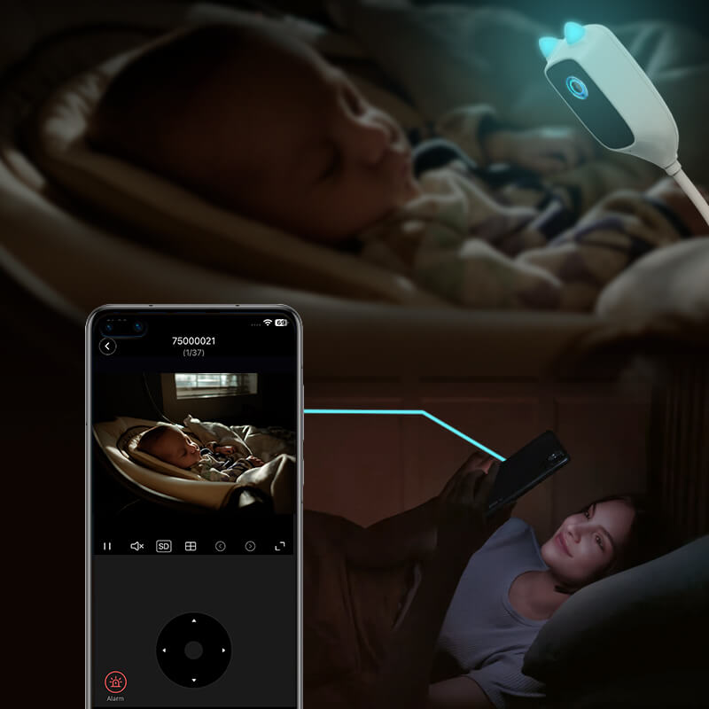 XIAOVV Smart Baby Monitor, Schlafverfolgung und echte Weinerkennung