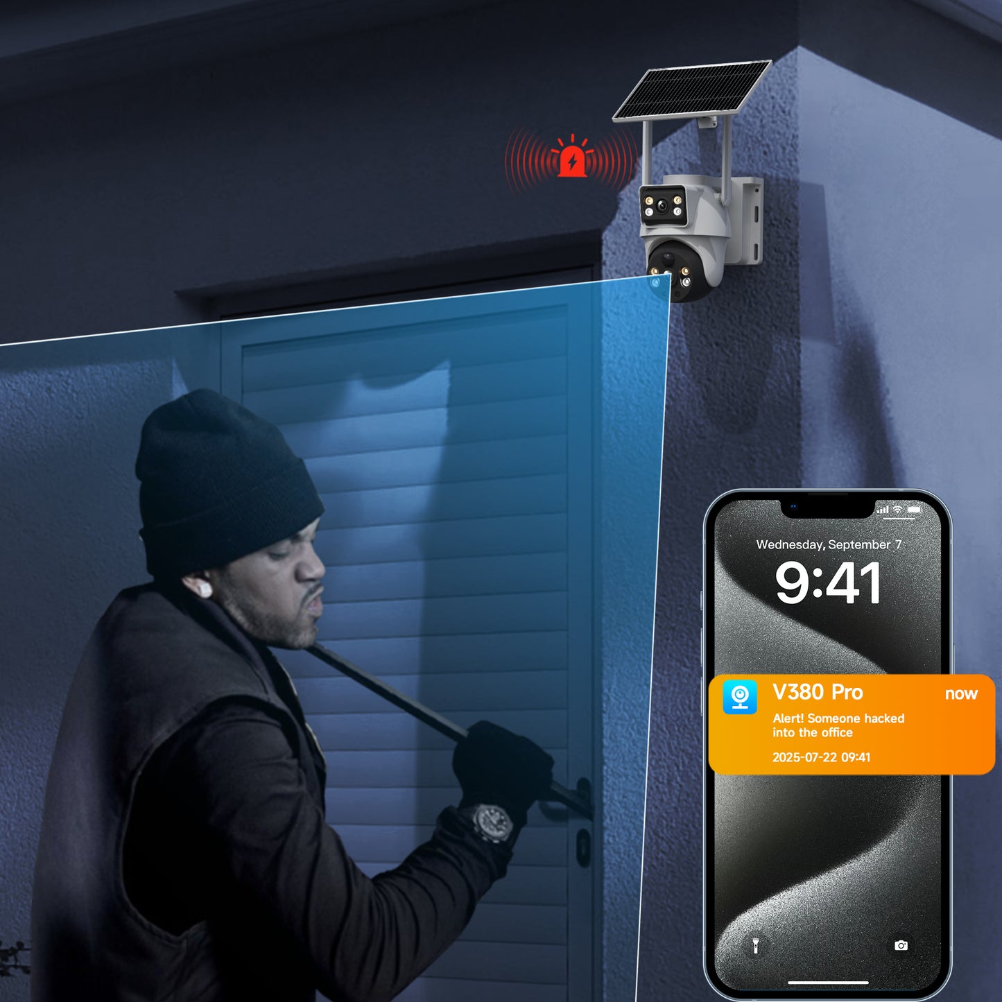 XIAOVV 4G LTE Outdoor Security Camera with Color Night Vision