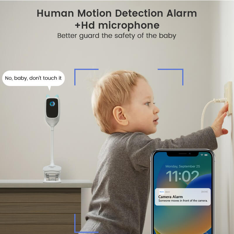 XIAOVV Smart Baby Monitor, Schlafverfolgung und echte Weinerkennung