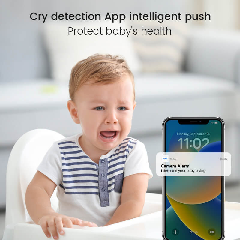 XIAOVV Smart Baby Monitor, Schlafverfolgung und echte Weinerkennung