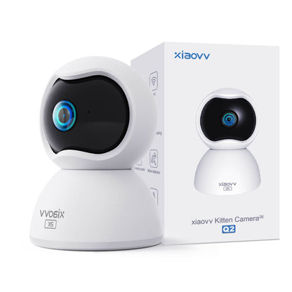 XIAOVV Q2 3MP Indoor WiFi Camera for Home Security/Baby Monitor/Pets