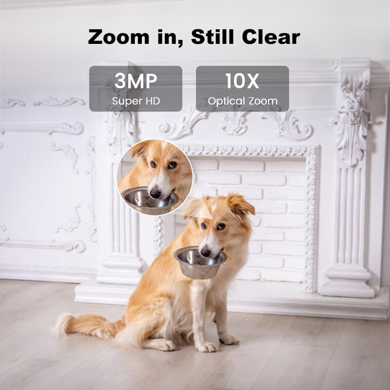 XIAOVV Q2 3MP Indoor-WLAN-Kamera für Heimsicherheit/Babyphone/Haustiere