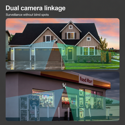 XIAOVV P9 Smart 4MP PTZ WiFi-Kamera mit Bewegungsscheinwerfern